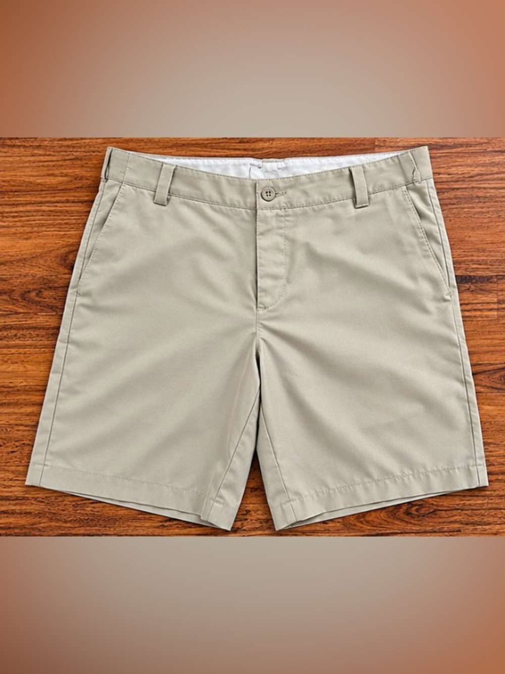 Nike Men's Flat Front Khaki Shorts - Light Beige